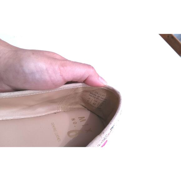 Mix No 6 Dallilah leather embroidery ballet flats W size 9 floral boho fairycore - Picture 7 of 7